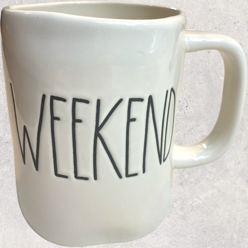 Rae Dunn “Weekend” Coffee Mug